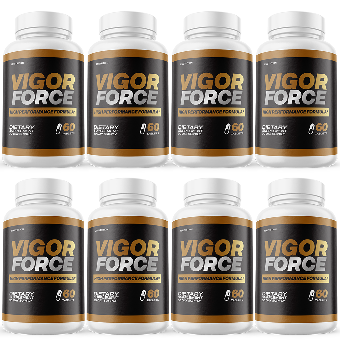 Vigor Force Male Supplement, Vigor Tablets to Boost Vitality & Energy- 8 Bottles